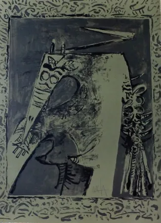 Lithograph Lam - Figura verde