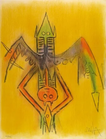 Lithograph Lam - Innocence, from Pleni Luna 