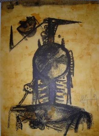 Lithograph Lam - Jean Cassou: vingt-deux poèms