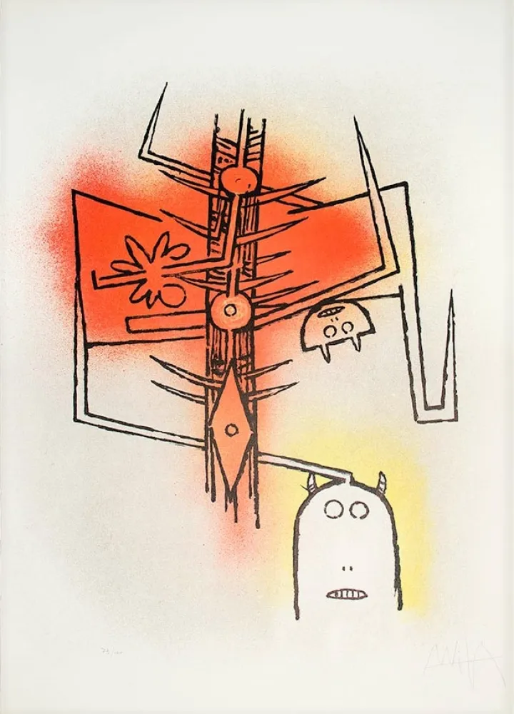 Lithograph Lam - Le feu vert