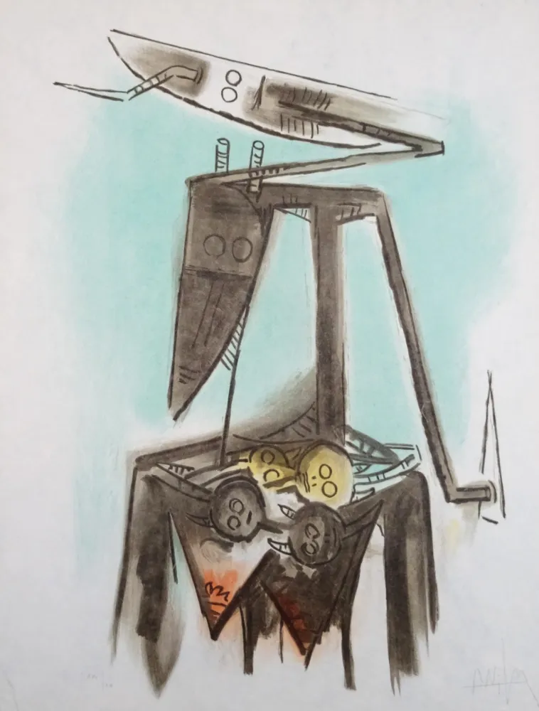 Lithograph Lam - Le regard vertical 2