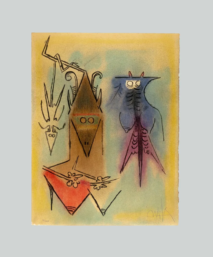 Lithograph Lam - Pleni Luna - Démons familiers