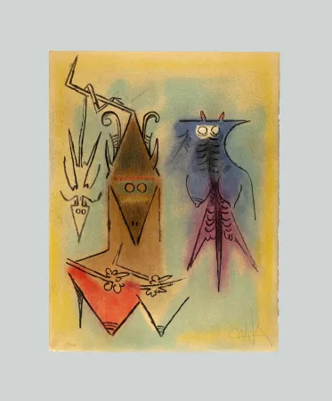 Lithograph Lam - Pleni Luna - Démons familiers