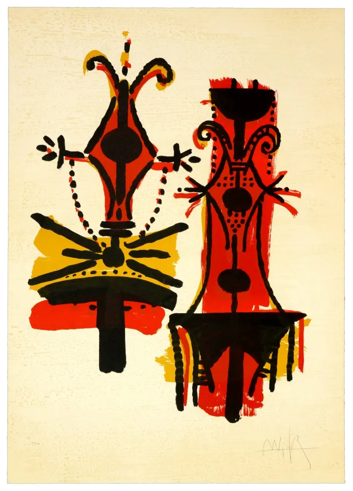 Lithograph Lam - Pour Jorn