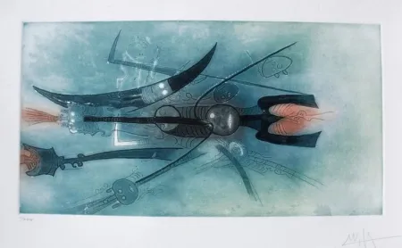 Etching And Aquatint Lam - Senza titolo