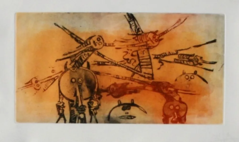 Etching And Aquatint Lam - Senza titolo