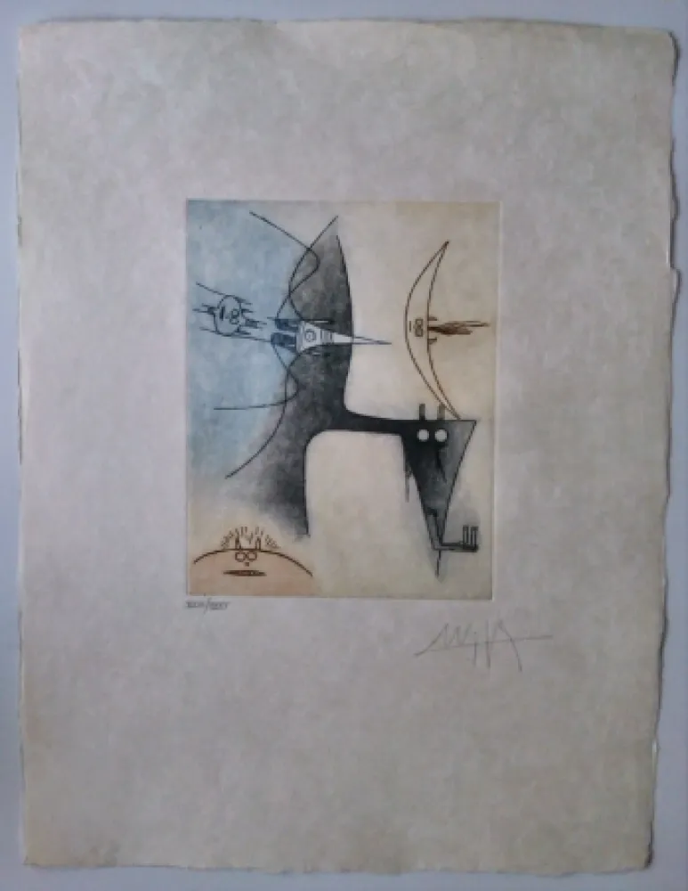 Etching And Aquatint Lam - Vingtieme Parallele