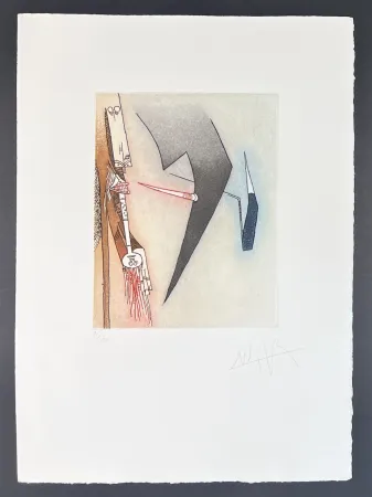 Etching Lam - Wifredo Lam (1902-1982) - Coloured etching and aquatint - 1966
