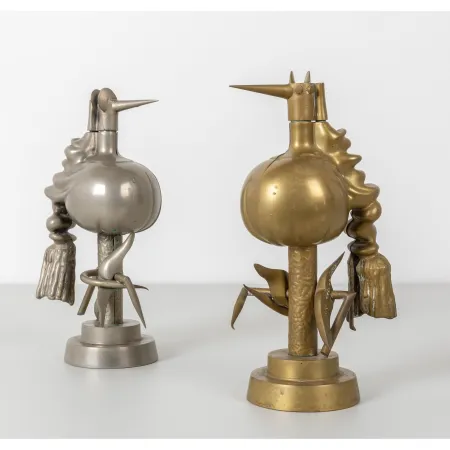 No Technical Lam - Wifredo Lam (1902–1982) - L’Oiseau de fer and L’Oiseau de feu - Brass and chrome