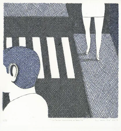 Lithograph Lambé - Le talon murmure à l'oreille