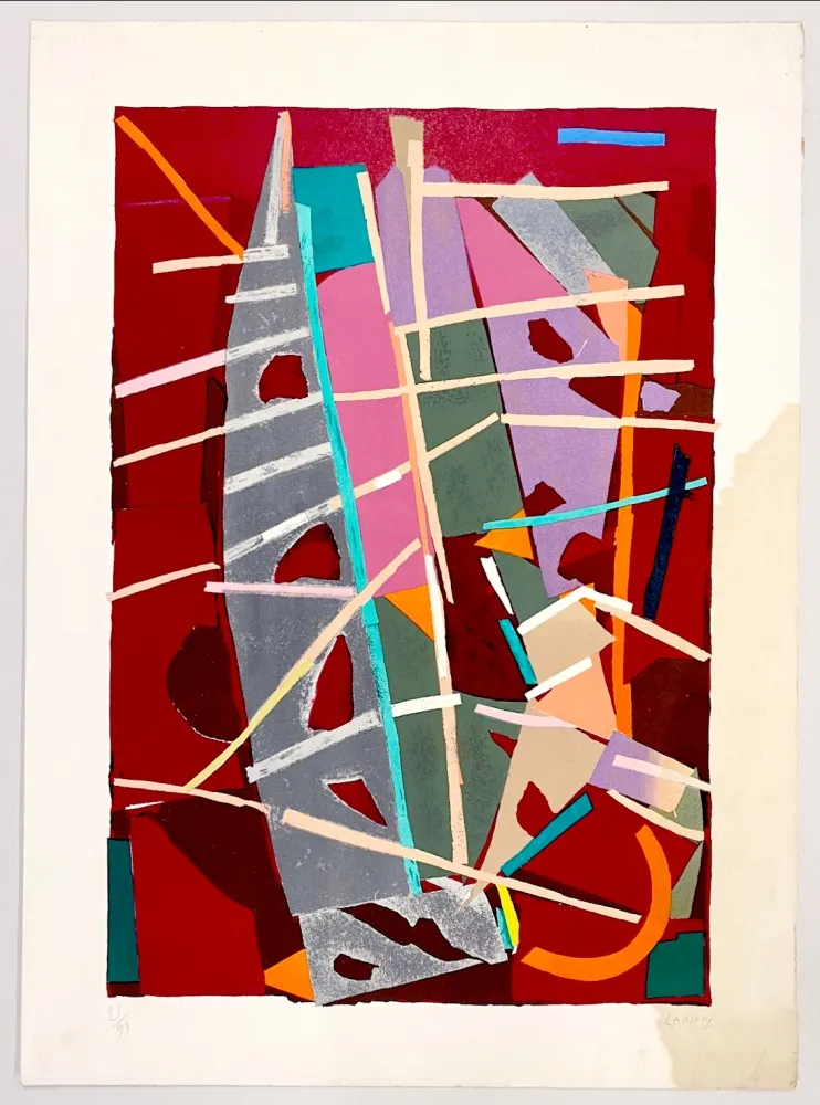 Lithograph Lanskoy - Composition