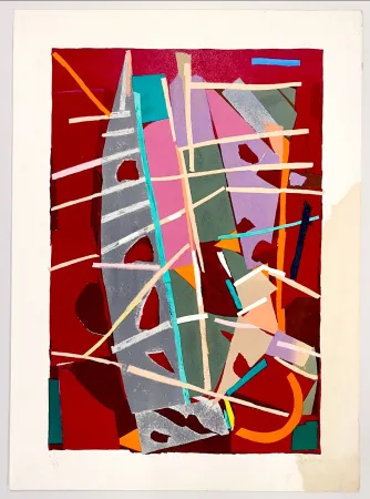 Lithograph Lanskoy - Composition