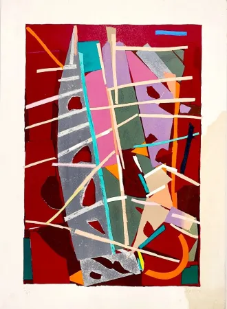 Lithograph Lanskoy - Composition