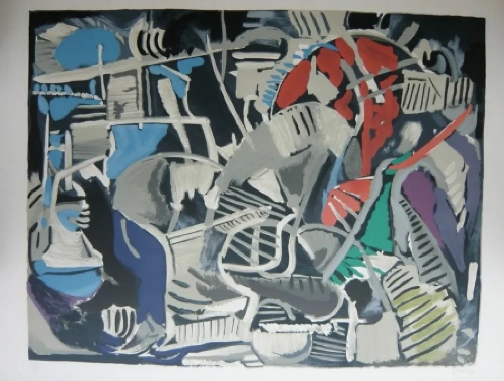 Lithograph Lanskoy - Composition 