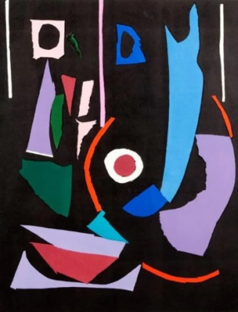 Lithograph Lanskoy - Composition