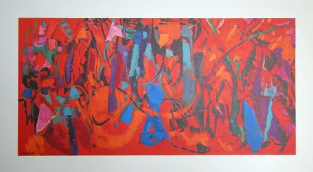 Lithograph Lanskoy - Contre-attaque