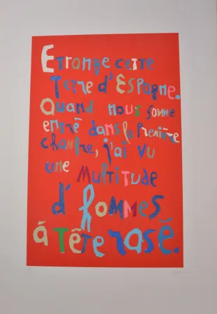 Lithograph Lanskoy - Journal d'un fou 