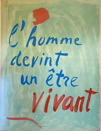 Lithograph Lanskoy - L'homme devint un être vivant