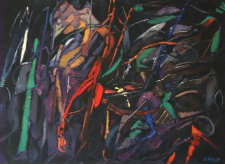 Lithograph Lanskoy - Nostalgie vaincue