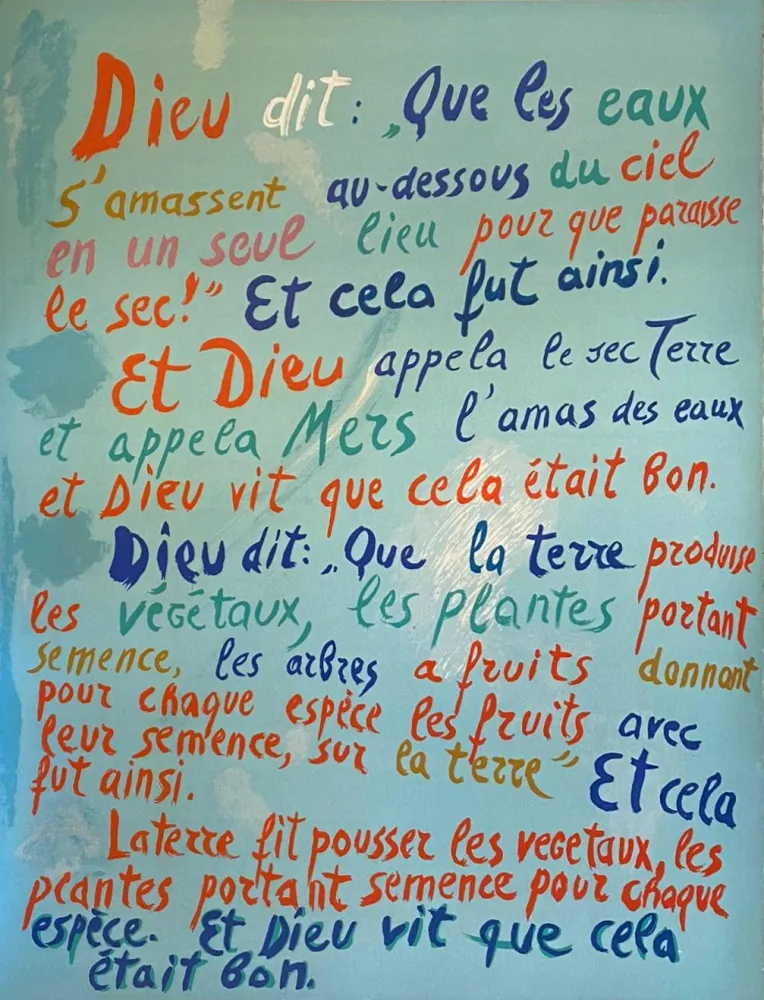 Lithograph Lanskoy - Que les eaux s'amassent