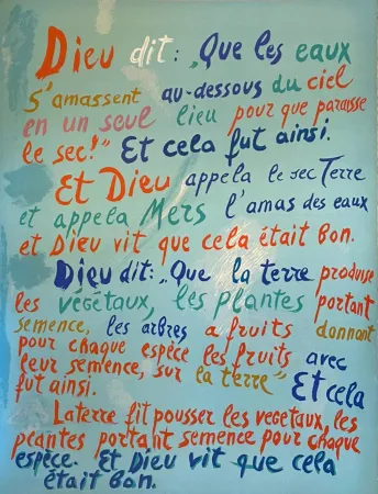 Lithograph Lanskoy - Que les eaux s'amassent