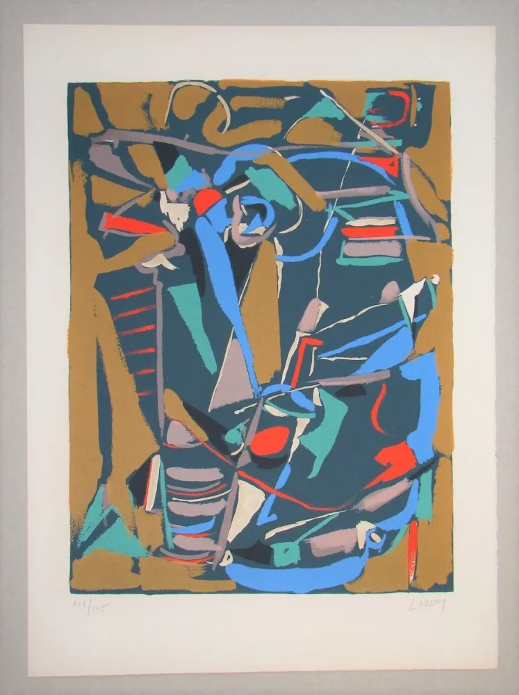 Lithograph Lanskoy - Sans titre