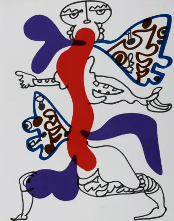 Lithograph Lapicque - Apocalypse, 1974