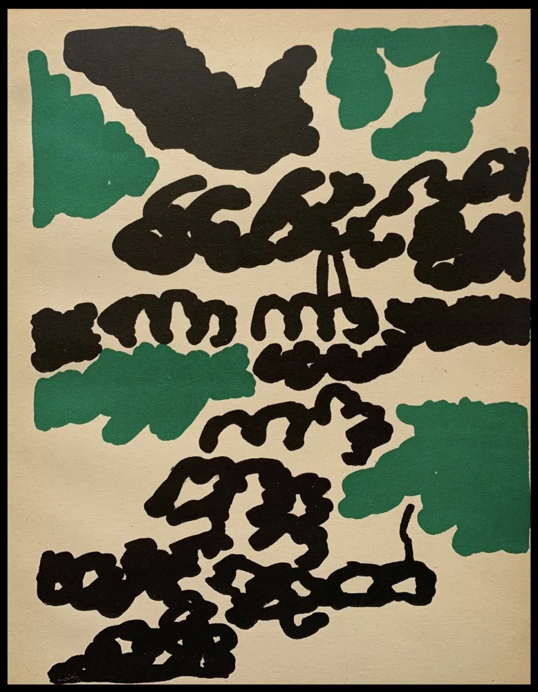 Lithograph Lapicque - Composition 