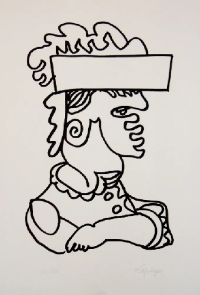 Lithograph Lapicque - Iago