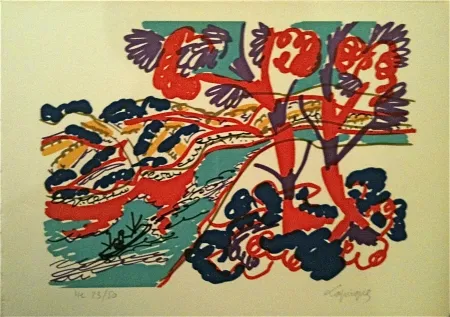 Lithograph Lapicque - Sans titre