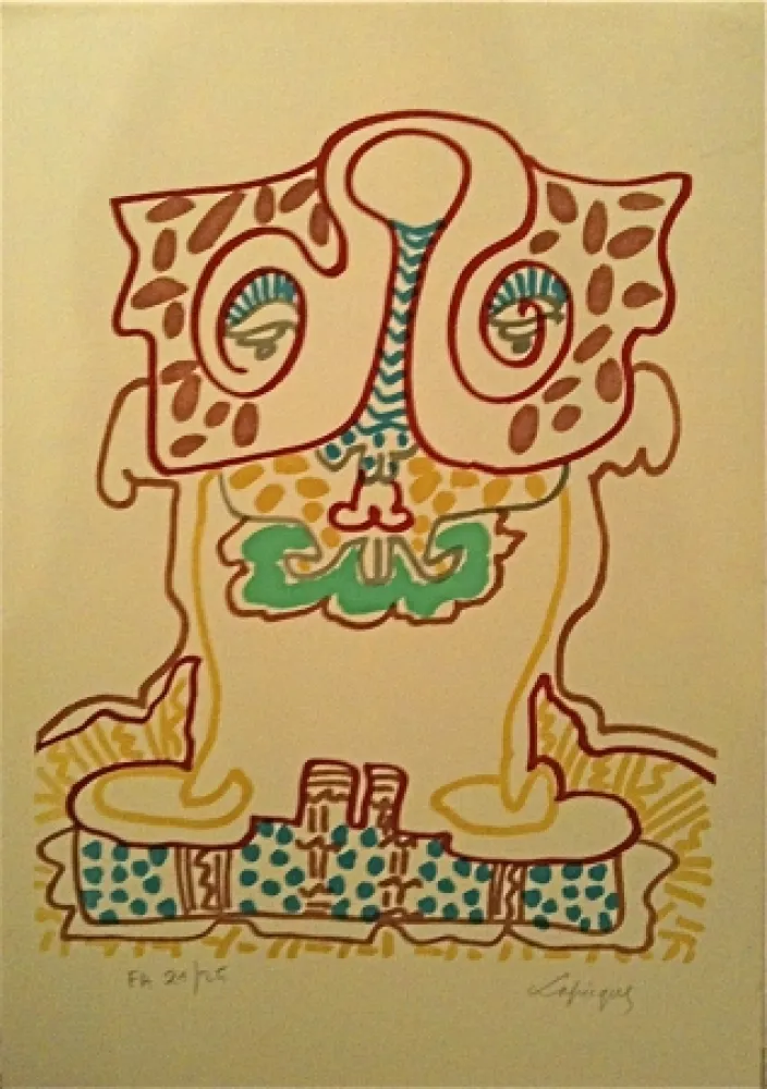 Lithograph Lapicque - Sans titre