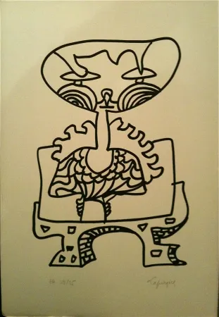 Lithograph Lapicque - Sans titre