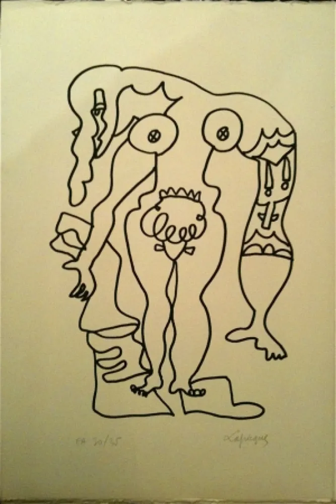 Lithograph Lapicque - Sans titre