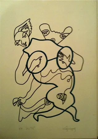 Lithograph Lapicque - Sans titre