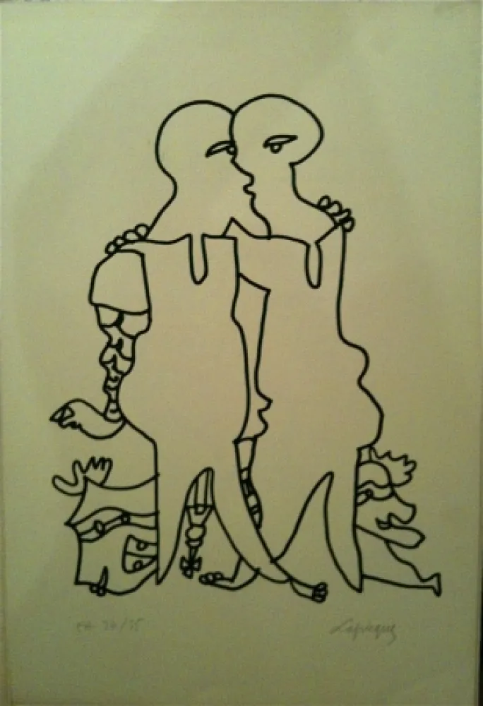 Lithograph Lapicque - Sans titre