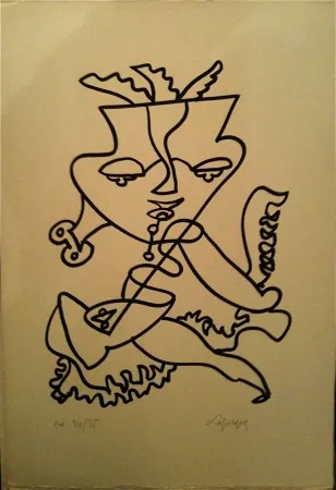 Lithograph Lapicque - Sans titre