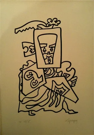 Lithograph Lapicque - Sans titre