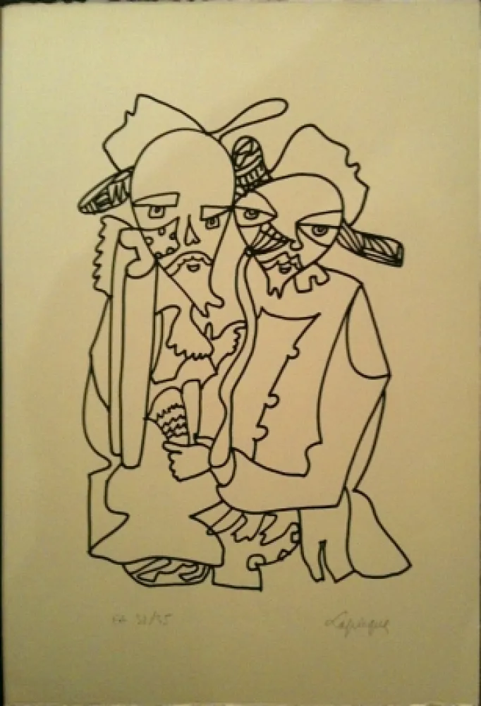 Lithograph Lapicque - Sans titre