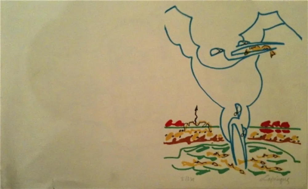 Lithograph Lapicque - Sans titre