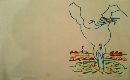 Lithograph Lapicque - Sans titre