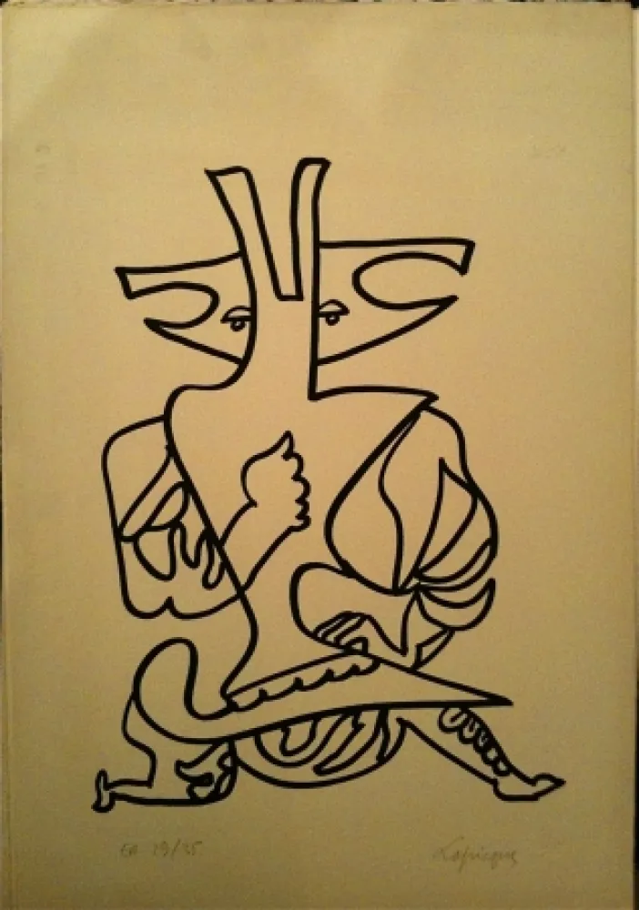 Lithograph Lapicque - Sans titre