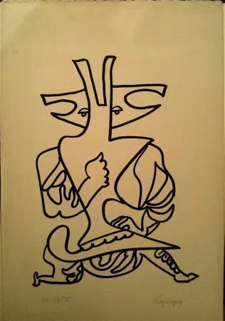 Lithograph Lapicque - Sans titre