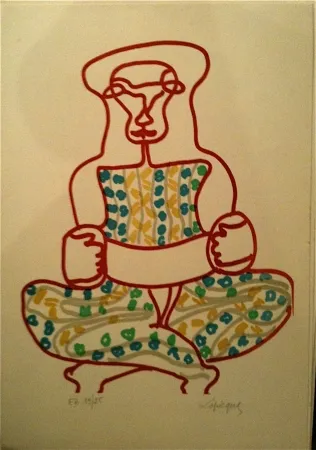 Lithograph Lapicque - Sans titre