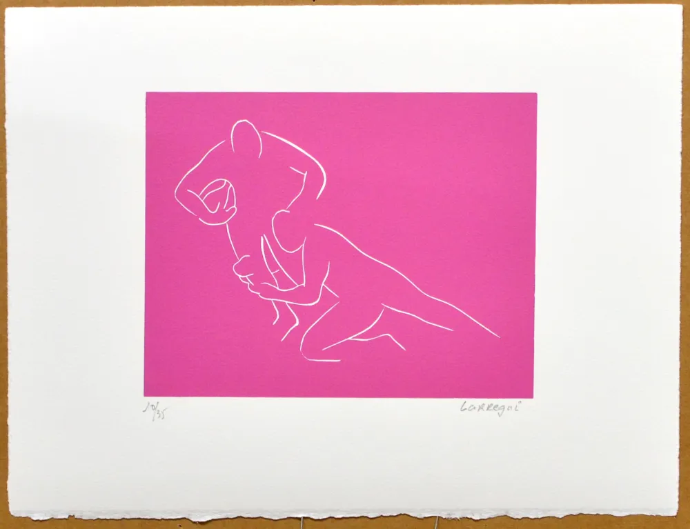 Linocut Larregui - Stade Français Paris