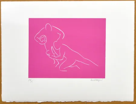 Linocut Larregui - Stade Français Paris