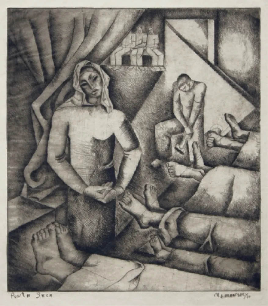 Drypoint Lasansky - Cadaver