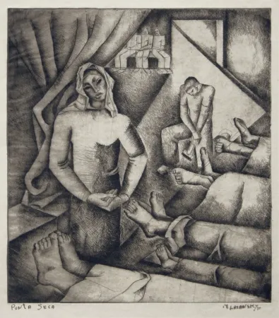 Drypoint Lasansky - Cadaver