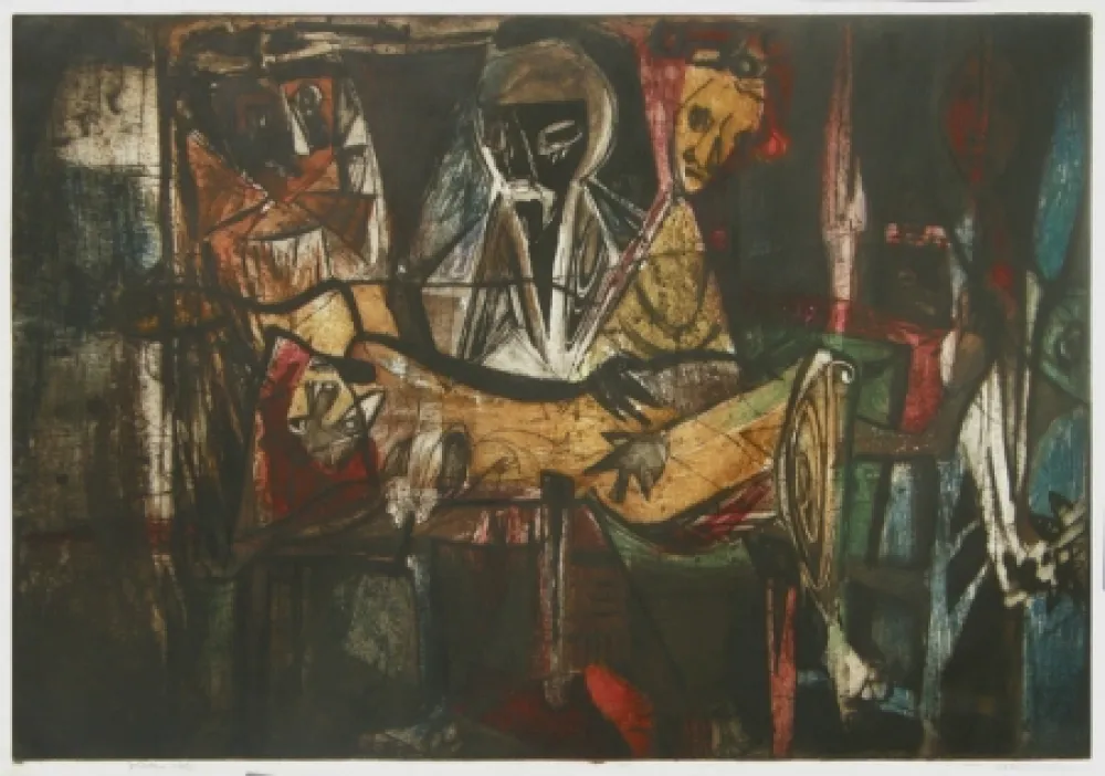 Engraving Lasansky - Pieta