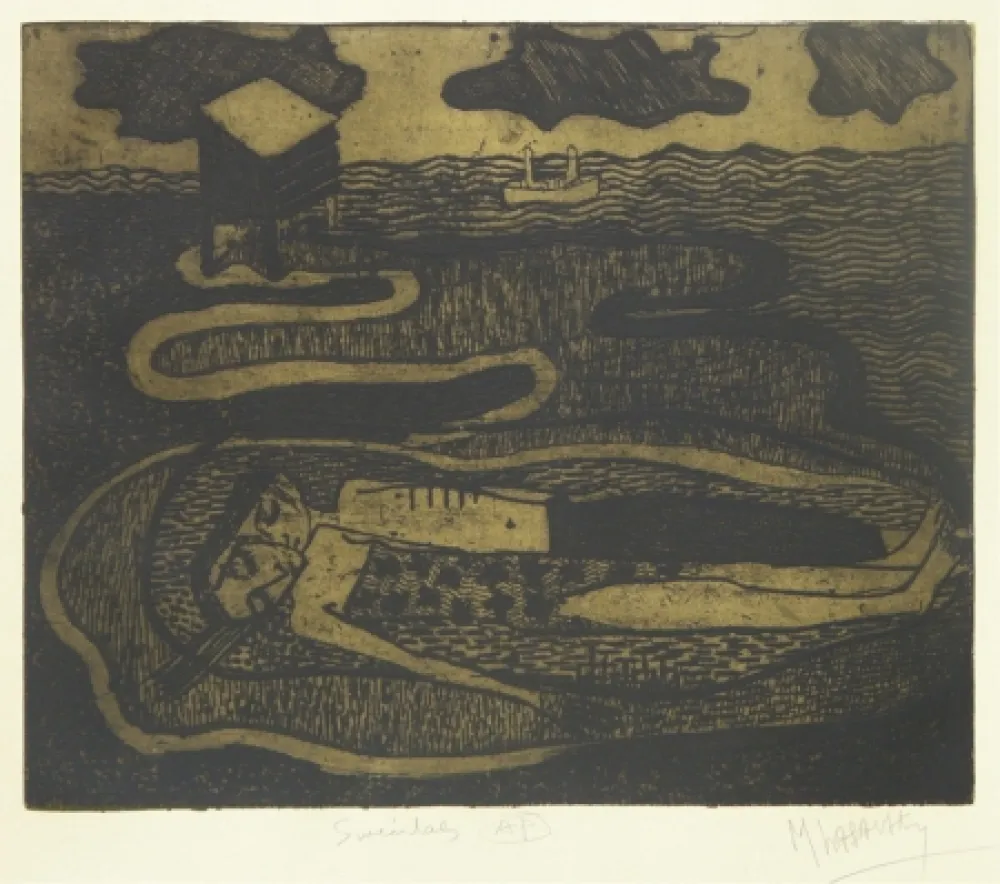 Etching Lasansky - Suicidas