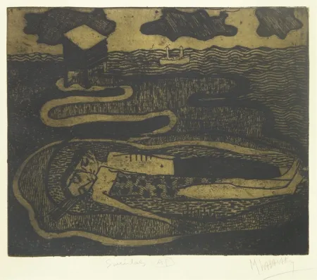 Etching Lasansky - Suicidas